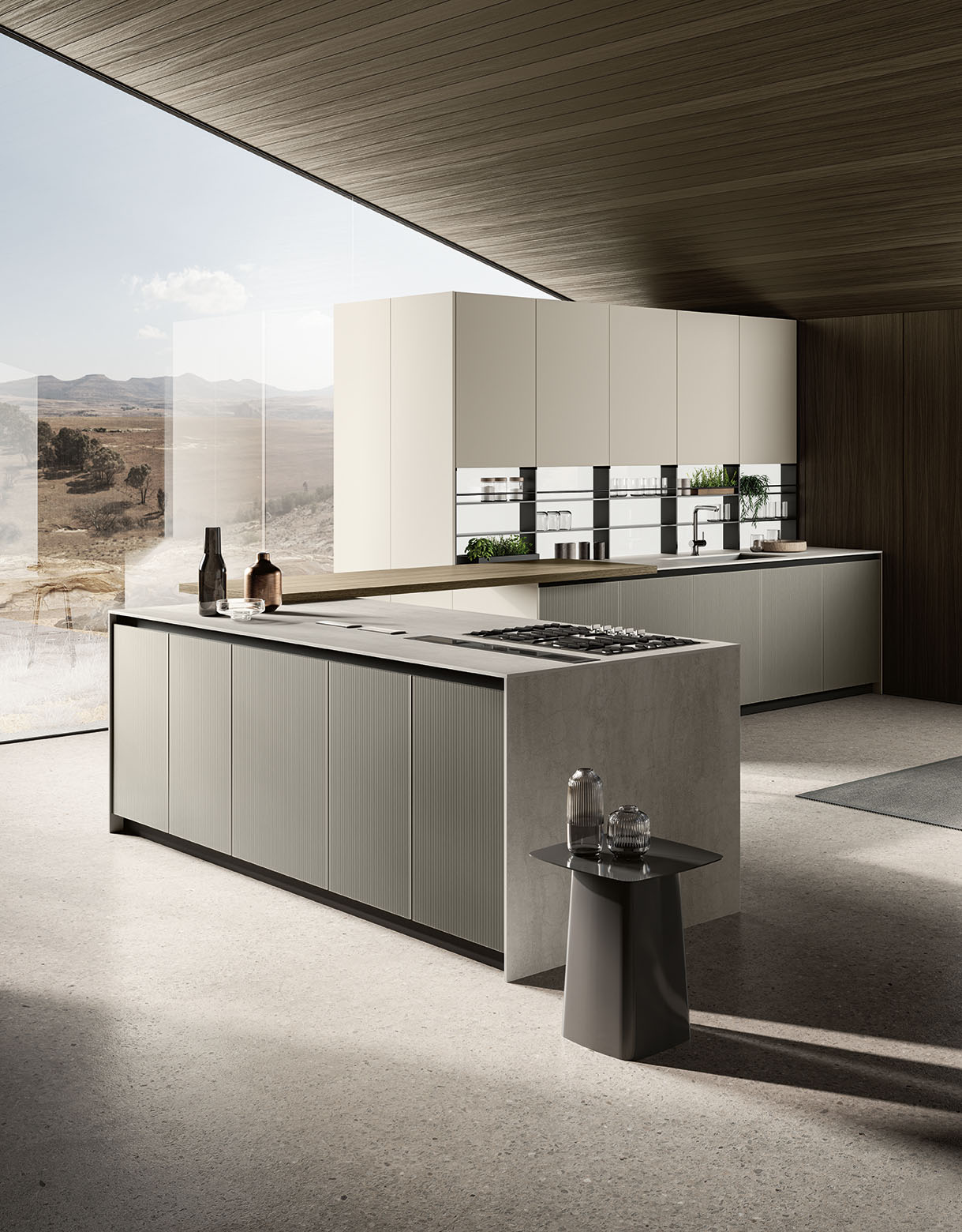 Cucina con pensili a vetrina consigli